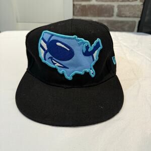 New Orleans Hornets Hardwood Classic 
SnapBack Black Hat by New Era